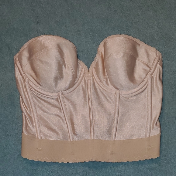Creme/white corset bustier top - Picture 2 of 3